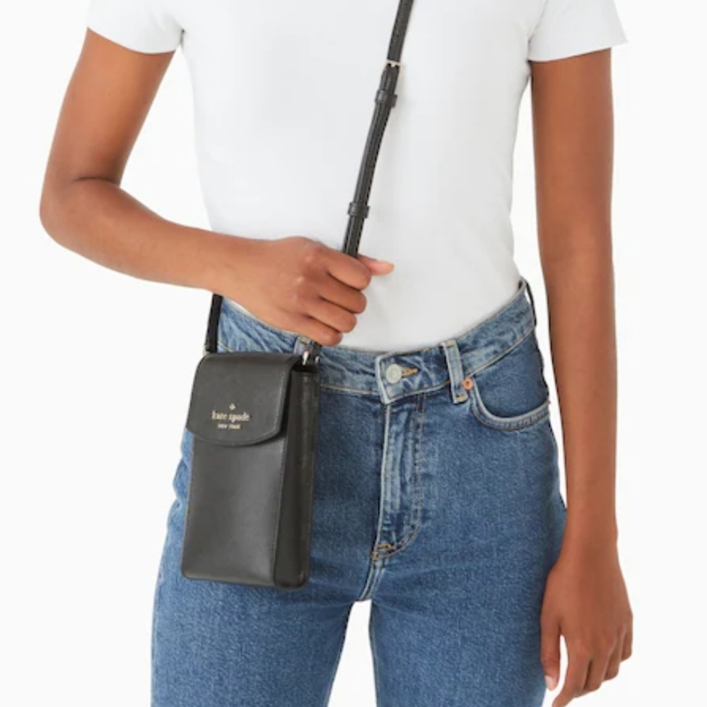 NWT KATE SPADE saffiano leather black crossbody